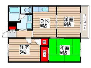 スクウェアーコートの物件間取画像